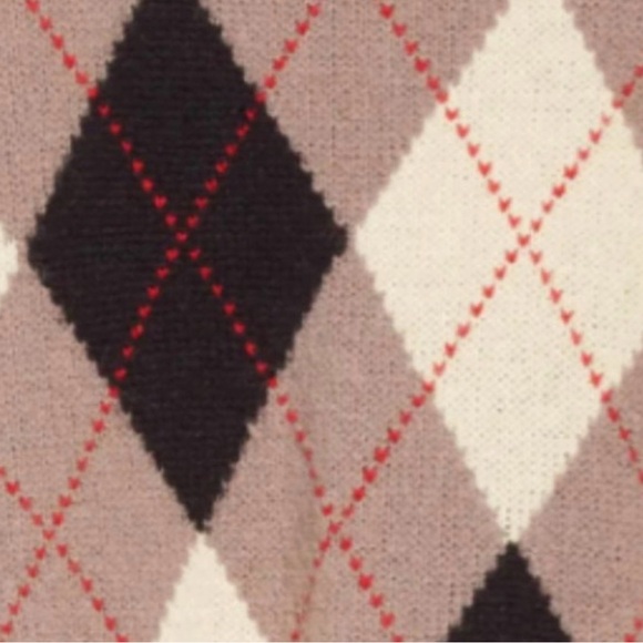 The Great Argyle Crewneck Sweater Tan Red Black - Picture 5 of 12